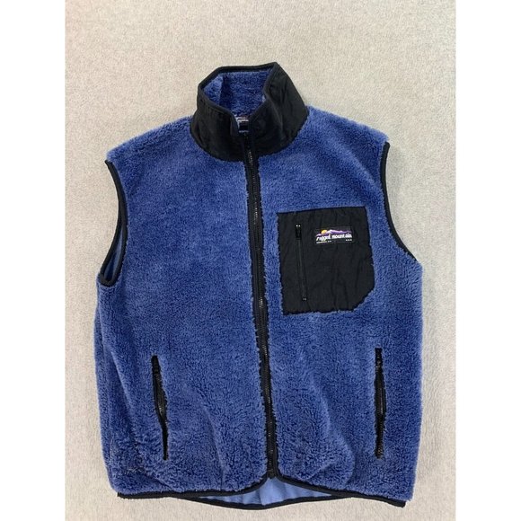 Ragged Mountain Sherpa‎ Fleece Jacket Vest (Women's Medium) Blue - Picture 1 of 12
